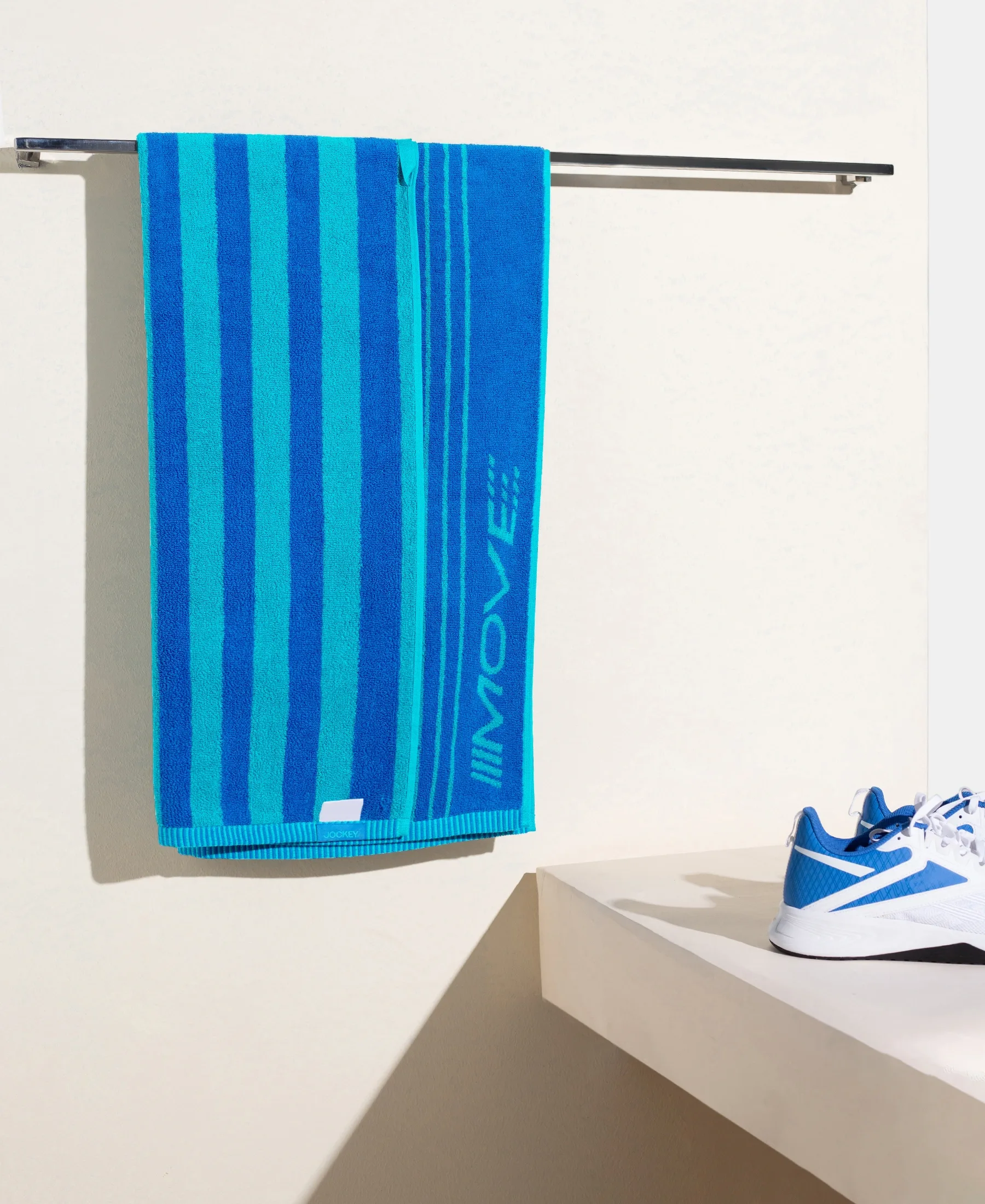 Cotton Rich Terry Ultrasoft and Durable Solid Bath Towel - Cobalt Blue - Image 4