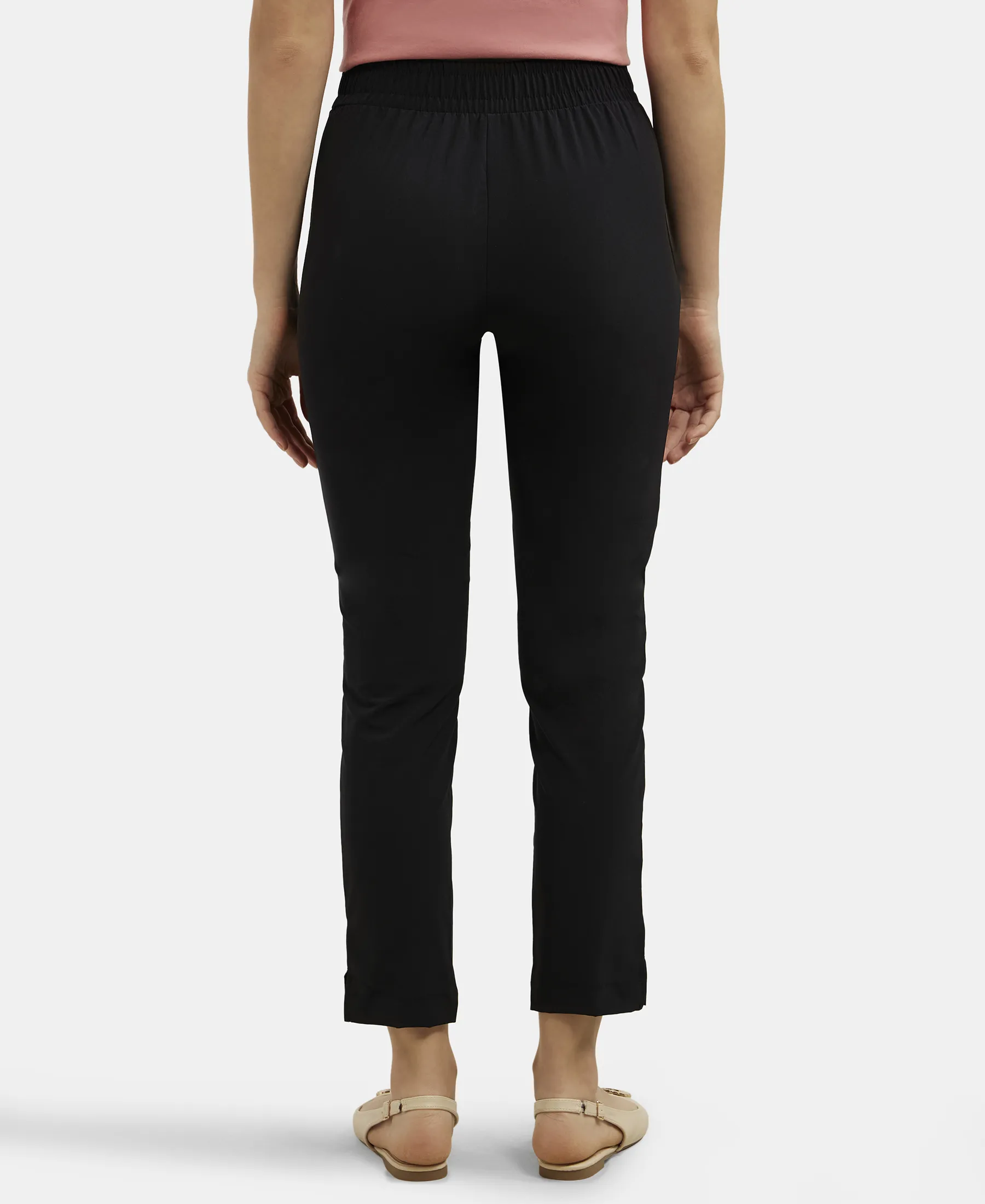 Environment Friendly Recycled Microfiber All Day Pants with StayFresh Treatment - Black - Image 3