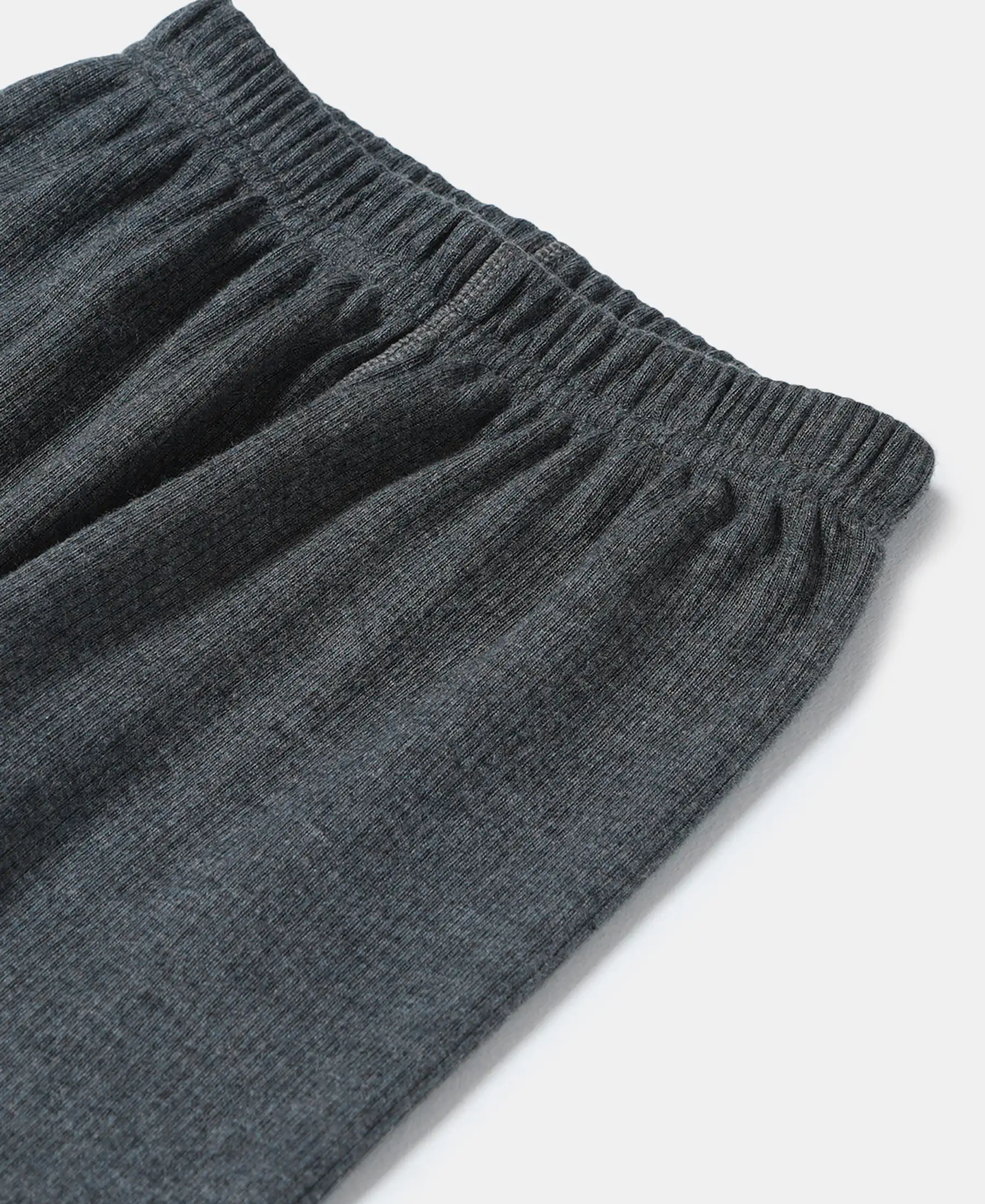 Extra Warmth Kid's Super Combed Cotton Rich Thermal Long John with StayWarm Treatment - Charcoal Melange - Image 3