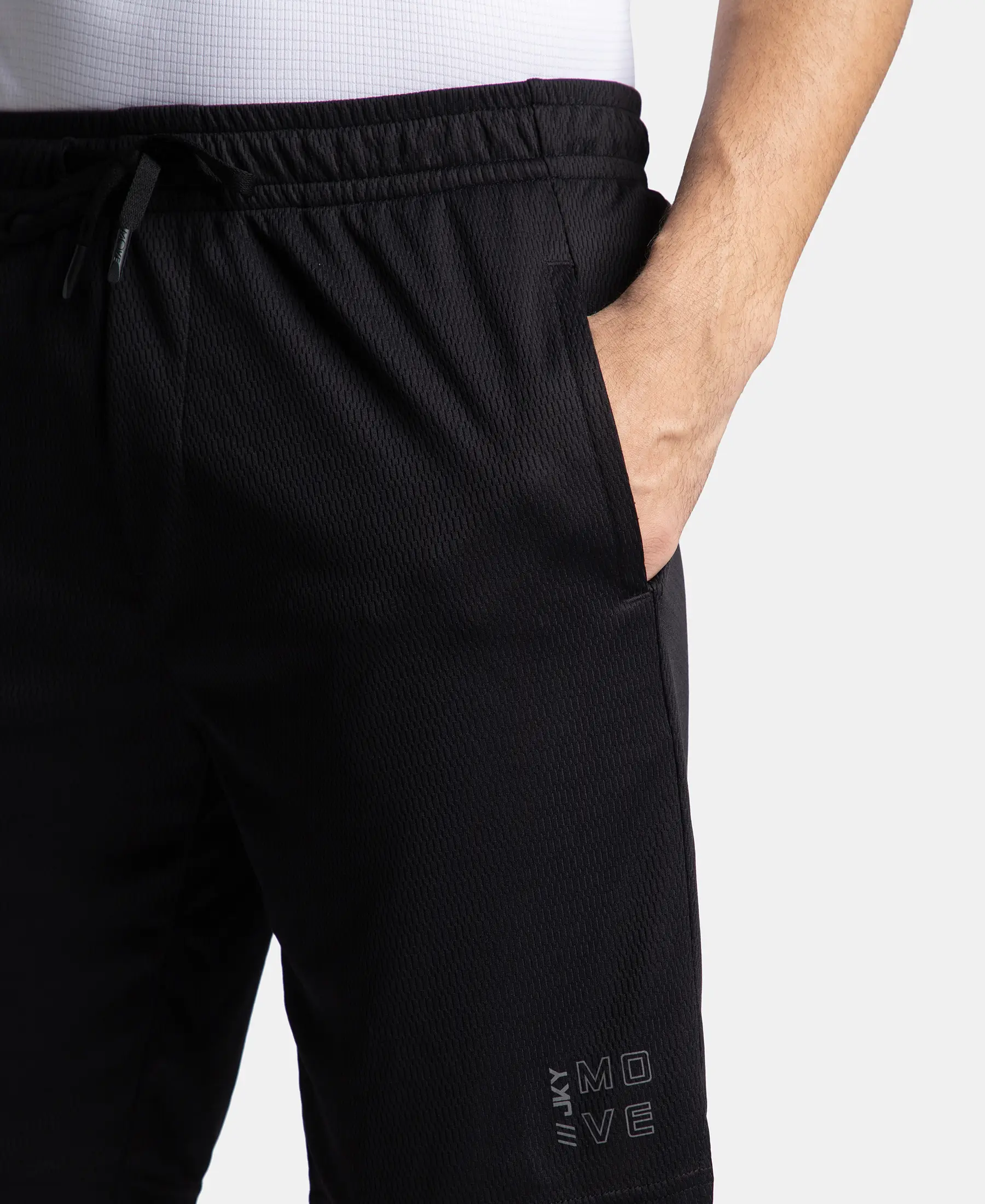 Lightweight and Breathable Microfiber Shorts with StayFresh Treatment - Black - Image 7