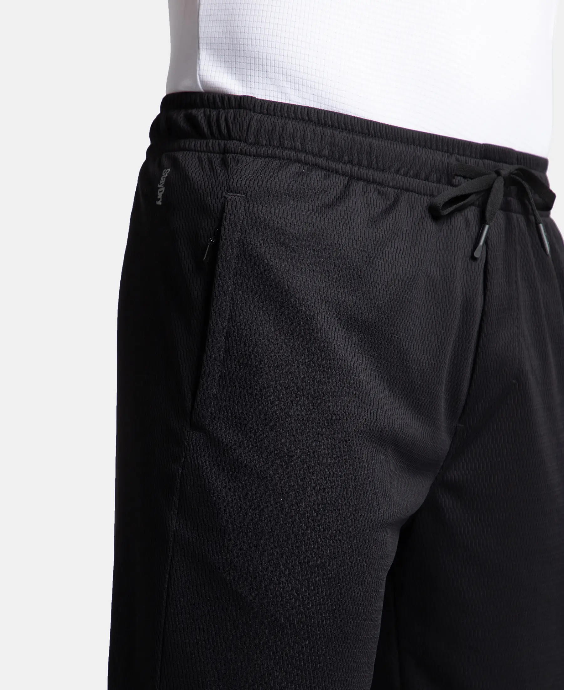 Lightweight and Breathable Microfiber Shorts with StayFresh Treatment - Black - Image 8