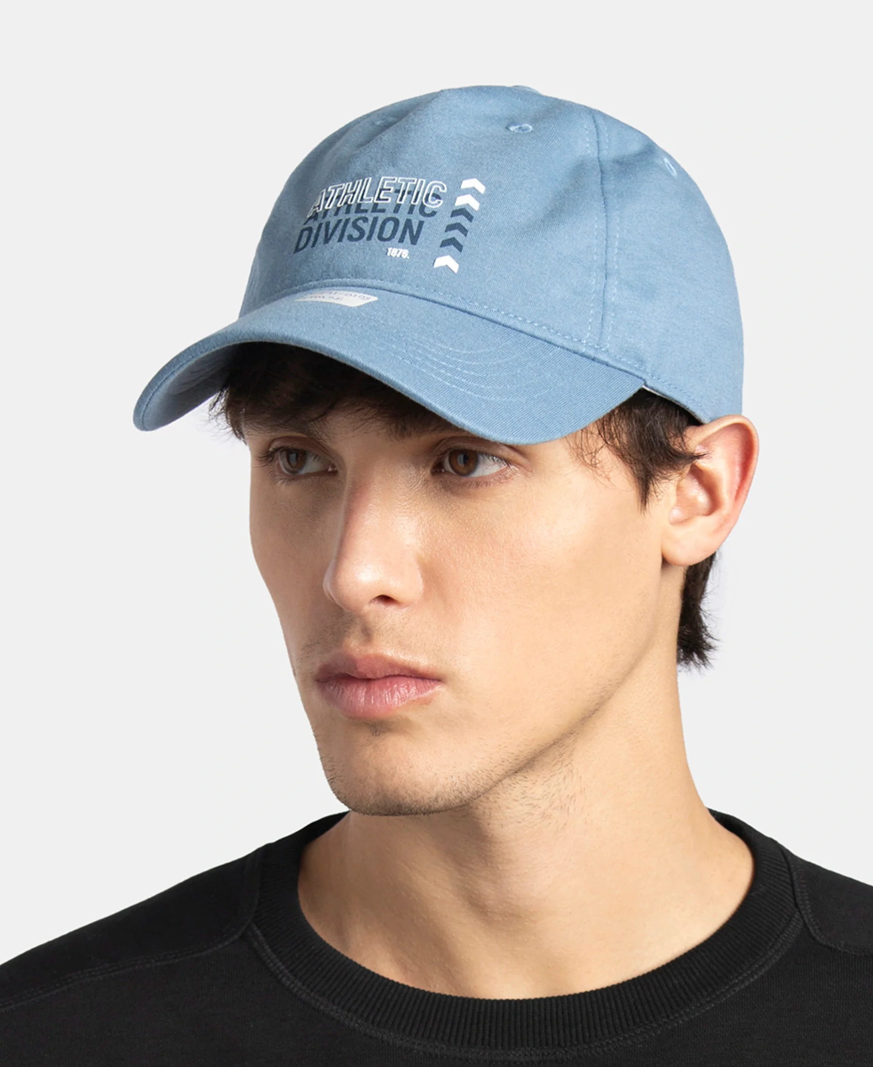 Microfiber Blend Solid Cap with Adjustable Back Closure - Stormy Sea - Image 6