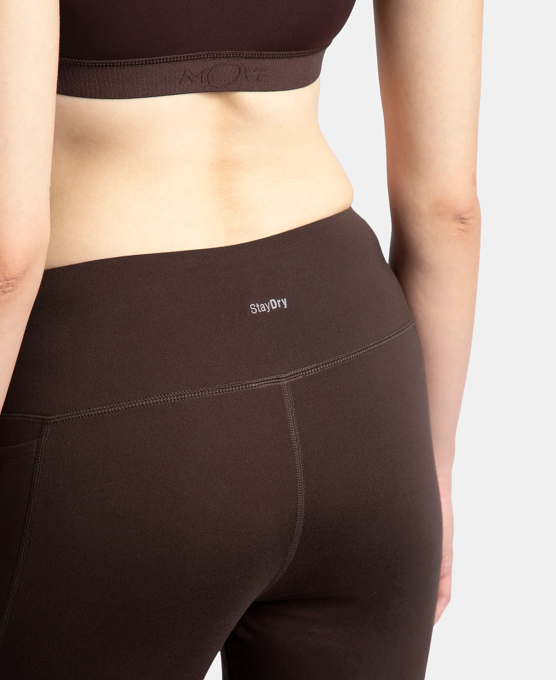 Microfiber Elastane Stretch Regular Fit Flared Pants with StayFresh Treatment - Coffee - Image 7