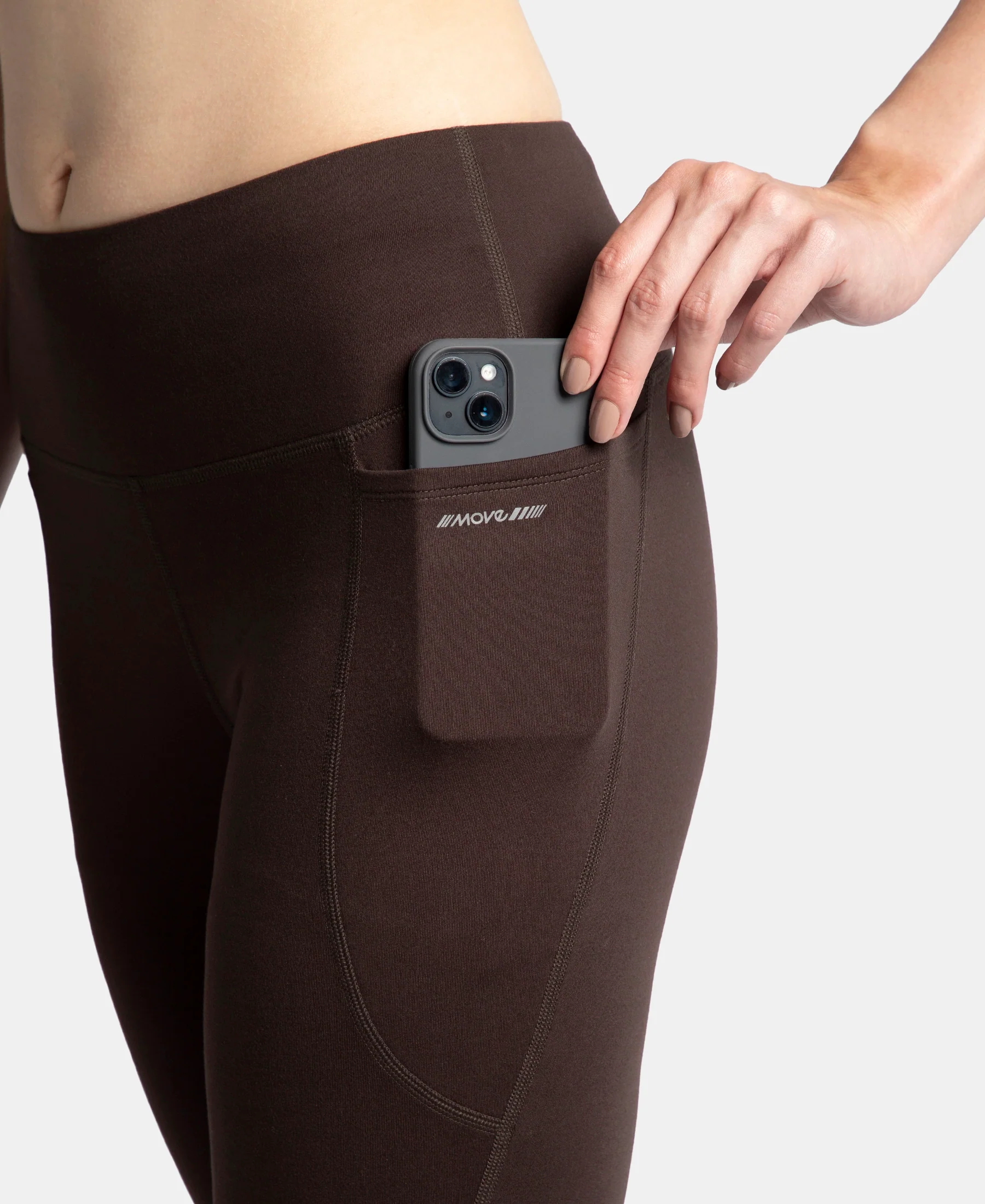 Microfiber Elastane Stretch Regular Fit Flared Pants with StayFresh Treatment - Coffee - Image 8