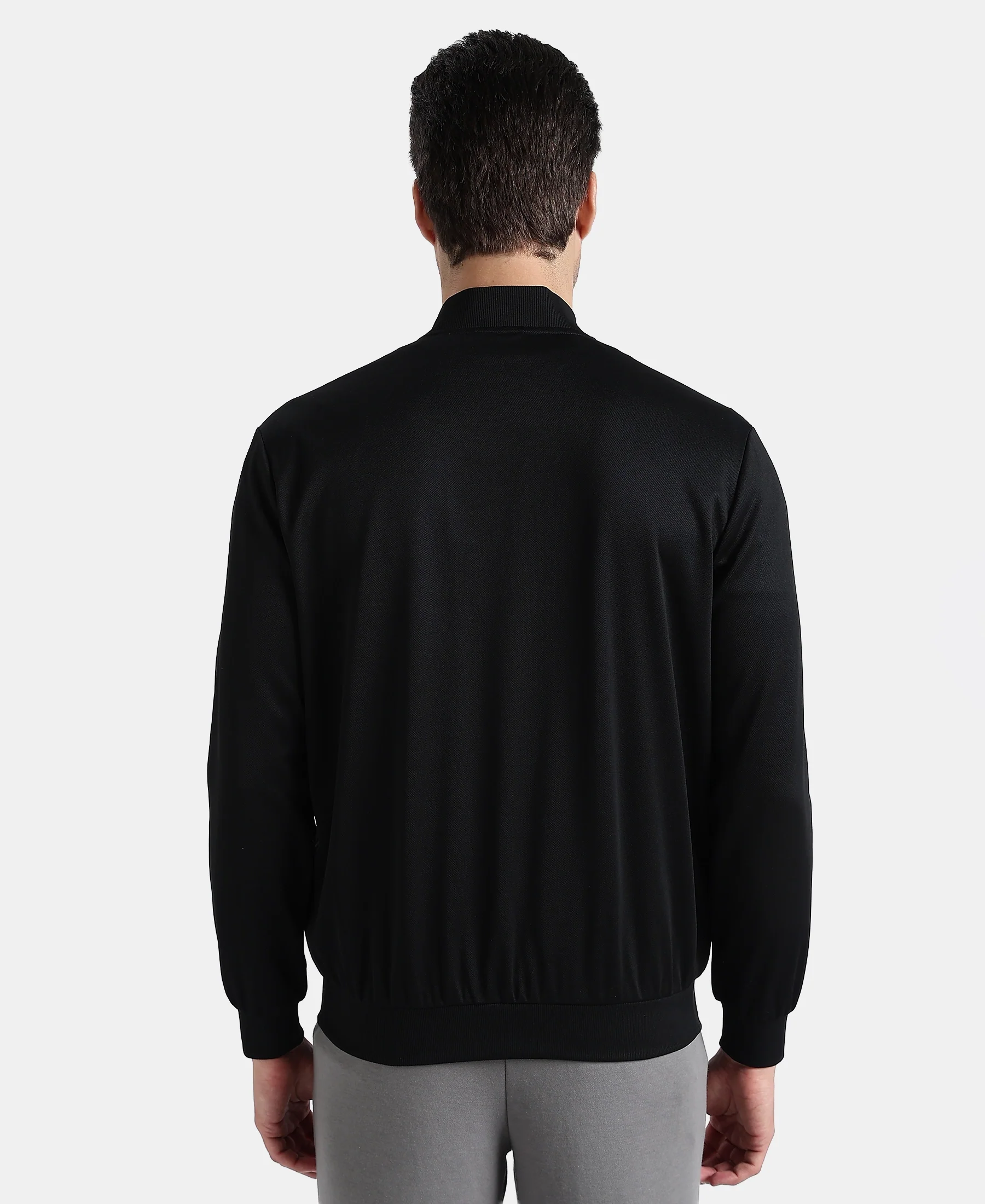 Microfiber Fabric Jacket with StayFresh Treatment - Black - Image 3