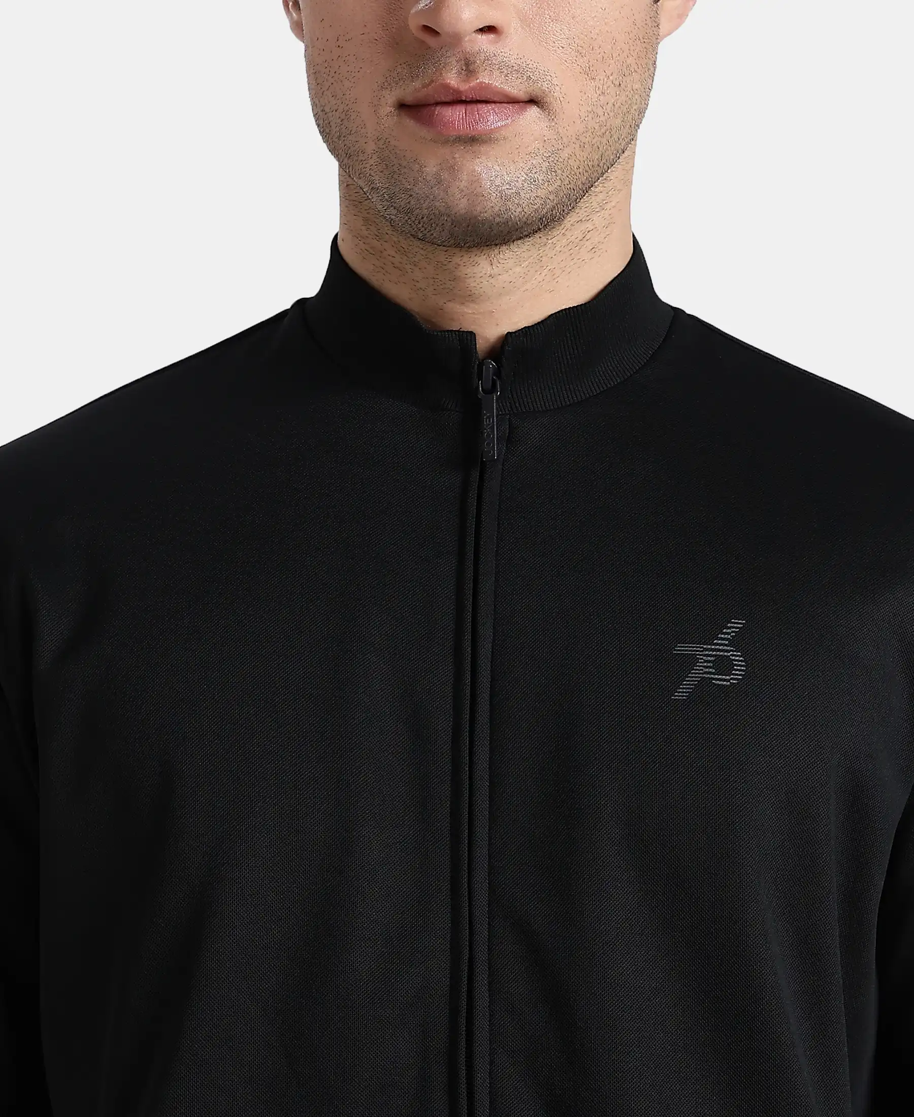Microfiber Fabric Jacket with StayFresh Treatment - Black - Image 7