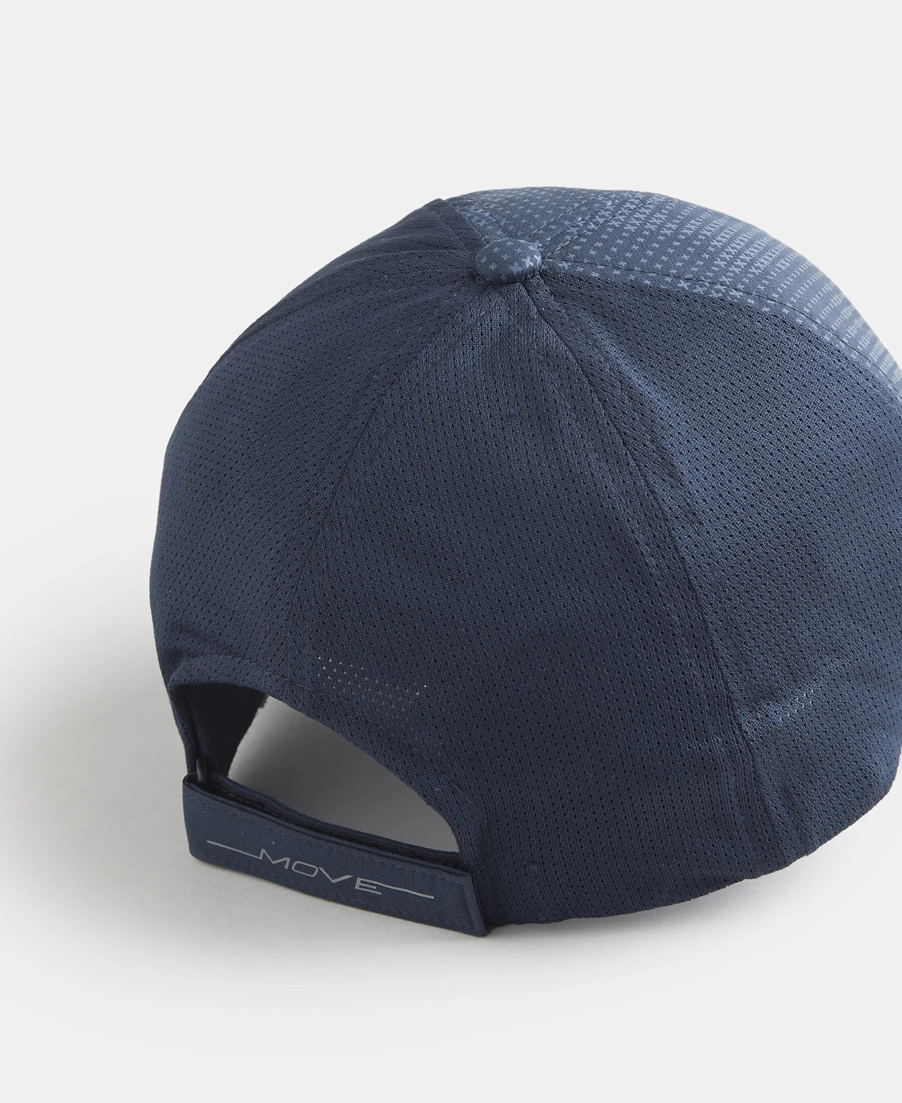 Polyester Printed Cap with Adjustable Back Closure and StayDry Technology - Navy - Image 3