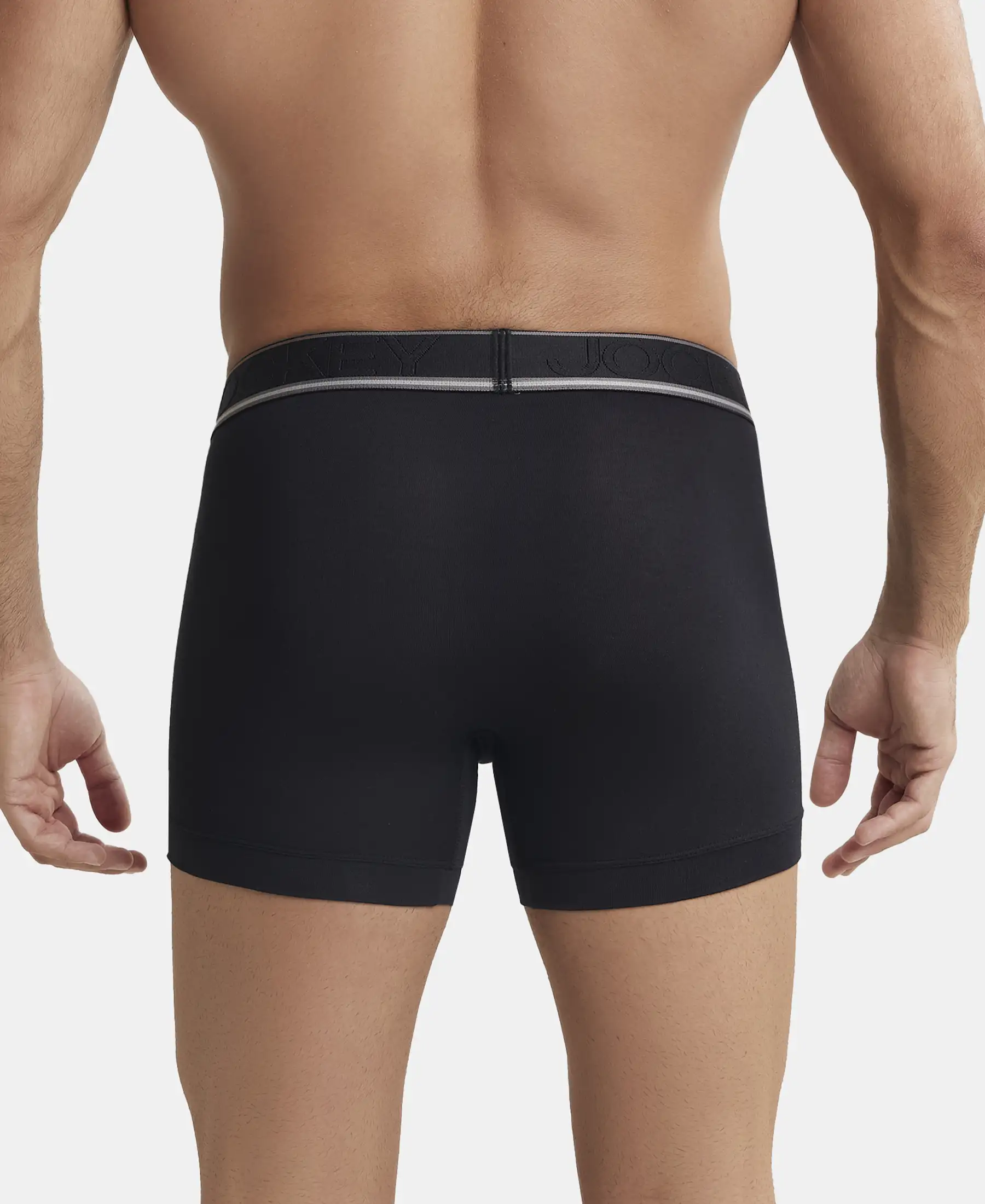 Tencel Micro Modal Elastane Stretch Solid Trunk with Natural StayFresh Properties - Black - Image 3